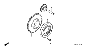 CBR900RR Муфта стартера