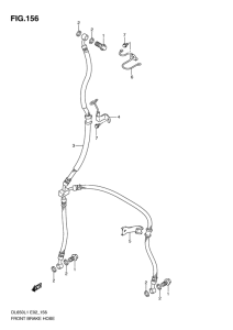 DL650 Передние тормозные трубки
