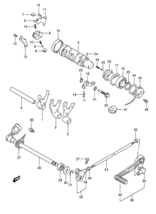 GSF1200S Переключение передач