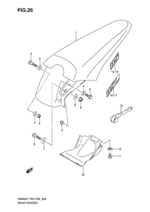 RM85 Заднее крыло