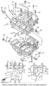 FZR1000WC Картер двигателя