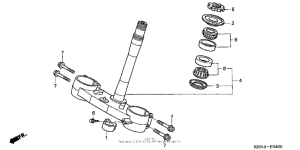  Steering stem ('04-'07)