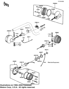 KZ250 Поворотники