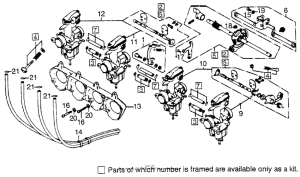 CB750 Carb. (assy., link)