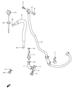 DR-Z400 Шланг масляный