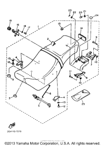 XV535TC Сиденье
