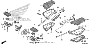 GL1800 (ABS) Подножки