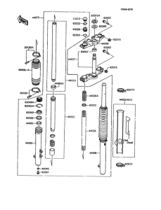 KMX125 Передняя вилка