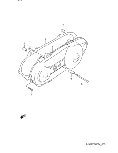 AJ50 Crankcase lh cover