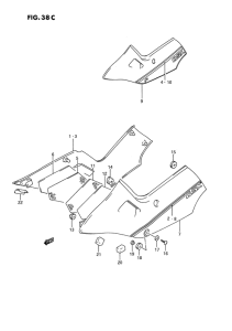 GSX1100 Обтекатель задний