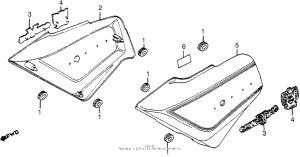 GL1200I Боковые обтекатели