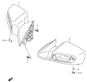 AN650 (ABS) Зеркало
