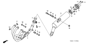 CB1300S (ABS) Глушитель