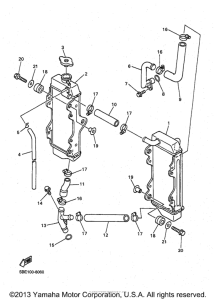 YZ400FK Радиатор и Патрубки