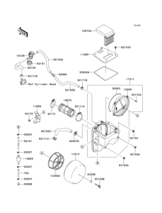 KLX250 Воздушный фильтр