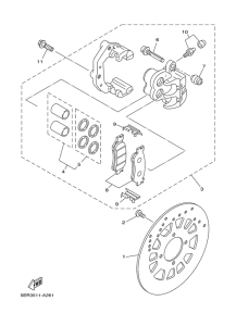 T105SE Передний суппорт