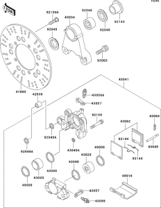 ZR1100 Задний тормоз
