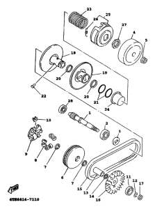 XC125 Сцепление