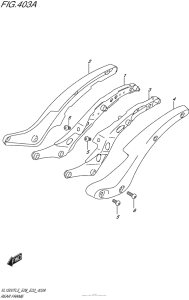 VL1500T Рама задняя часть