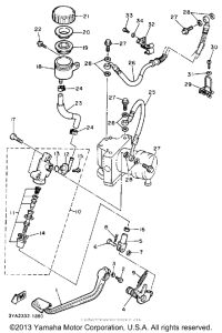 FJ1200AEC Задний торм цилиндр
