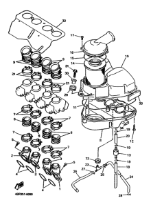 XJ600S Впускная система