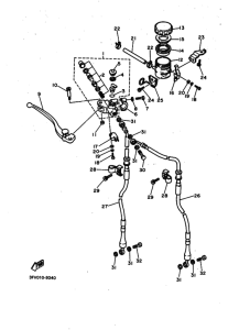 FZR750R Передний тормозной цилиндр