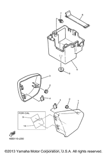 XV250ZB Боковые обтекатели