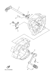 YB125SPD Вал переключения