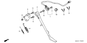 VT750CA Подножка