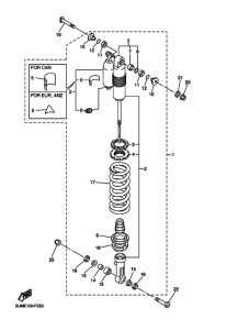 WR250F Задняя подвеска
