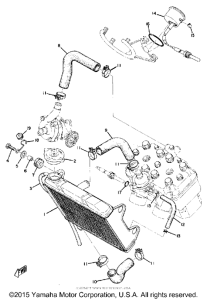 TZ250 Радиатор