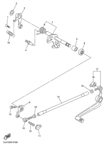 YZF-R1 Schaltwelle & schaltpedal