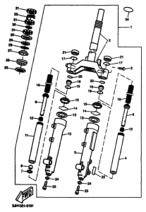 EW50 Вилка передней оси