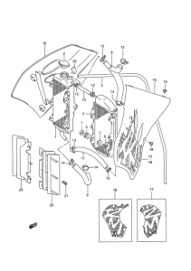RM250 Радиатор