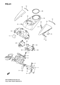 GSX1300BK Топливный бак front bracket
