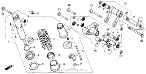 NX125 Амортизатор