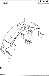 GSX400 Заднее крыло