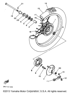 PW80J Переднее колесо