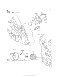 AX125 Масляный насос