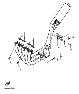 FZR1000 Выхлопная система