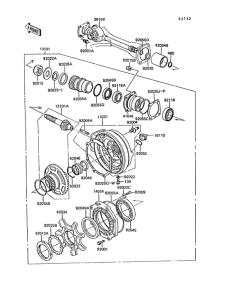 ZG1300 Drive shaft / final gear(1 / 2)