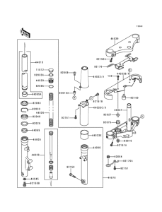 VN800 Вилка передней оси
