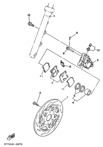 TZR125 Front brake. caliper