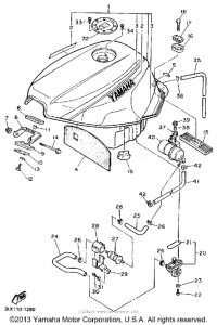 FZR1000BC Топливный бак