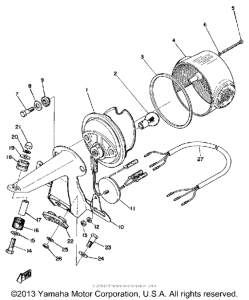 DT125B Задний фонарь