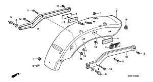 CMX250C Заднее крыло