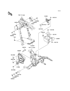 VN1600 Рама ,крепежные детали