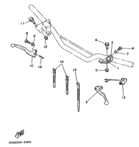TY250Z Handle switch. lever