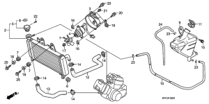 XL125V Радиатор