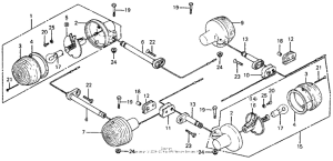 CM185 Задний фонарь